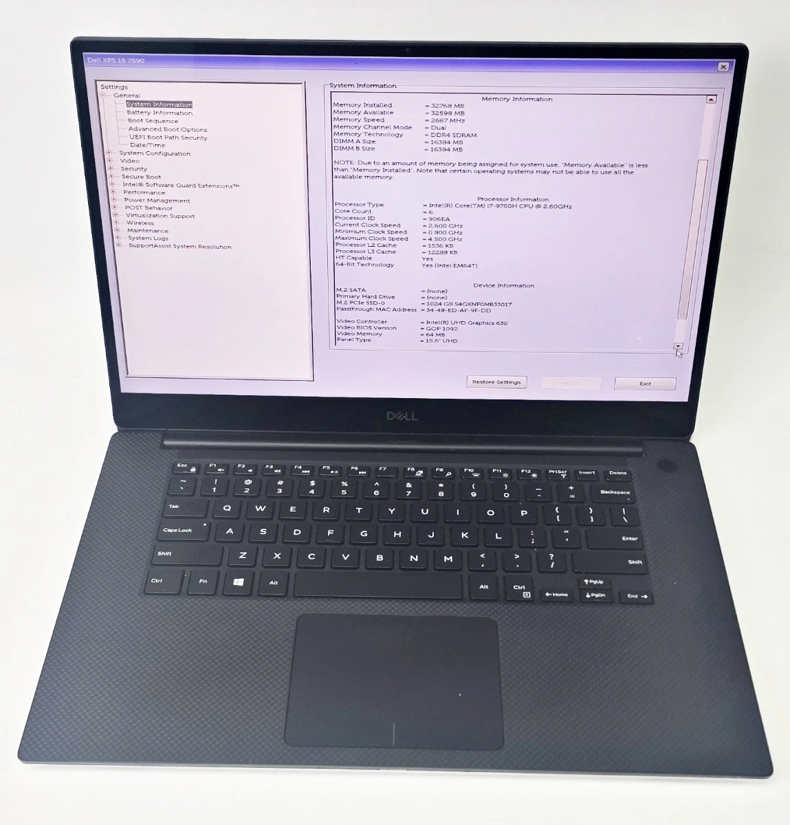 25+ Dell Laptops and Netbooks Dell XPS 15 7590 for sale | Updated