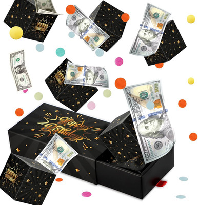 Happy Birthday Surprise Gift Box Explosion for Money - DIY Pop Out Folding