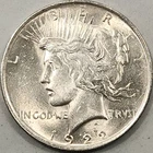 1922 Peace Dollar AU/BU Slider Strong Luster Better Eye Appeal