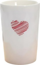 White ceramic mug, suitable for bathroom toothpaste and toothbrush holder