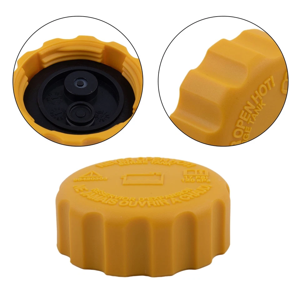 Coolant Cap for Chevrolet Aveo and For Pontiac G3 1999 2011 Yellow ABS - Image 4 of 4