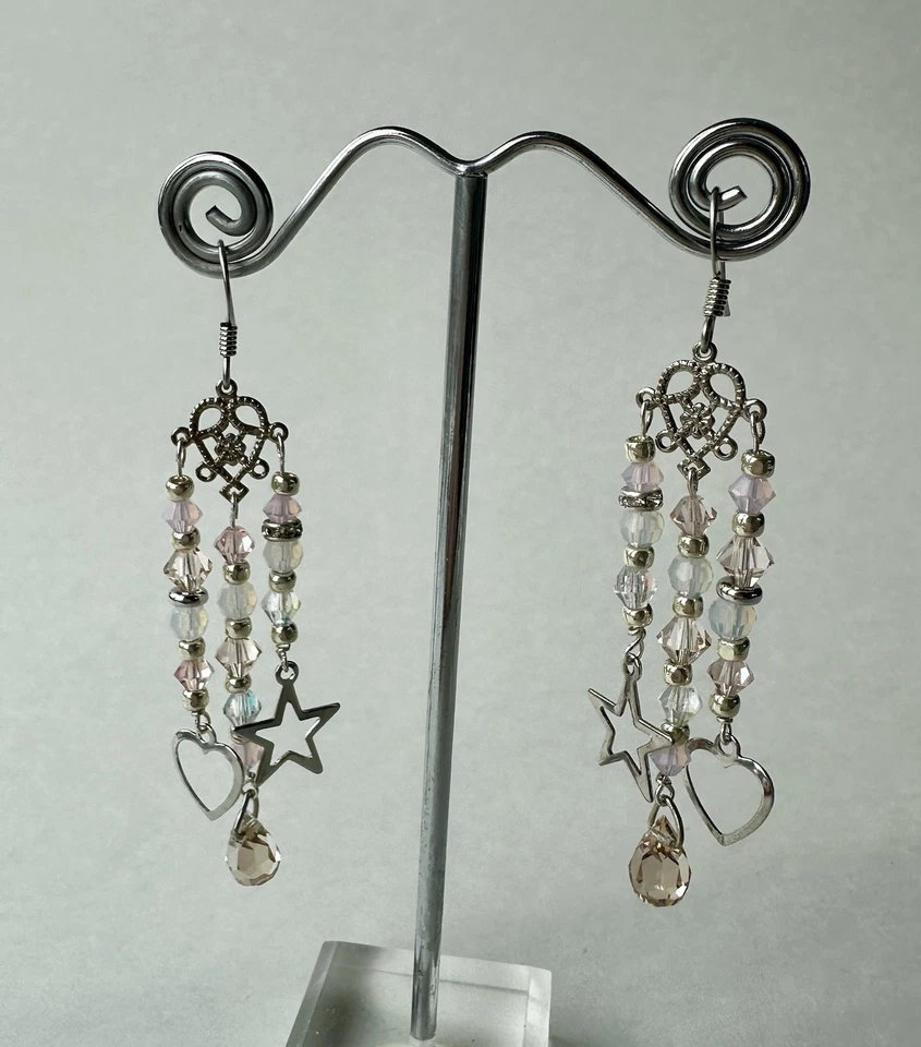 Kirk’s Folly Inspired Shooting Star Dangle Earrings, Celestial Earrings Handmade - Image 3 of 4