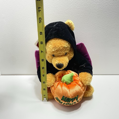 Disney Winnie the Pooh Happy Halloween Bat Costume Bear Plush Stuffed Animal 12” - Picture 7 of 9