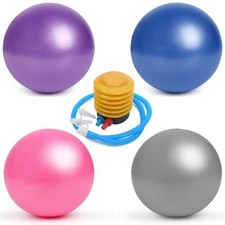 4 PCS 9-10 Inch Mini Pilates Balls with Pump Small Anti Burst Exercise Balls