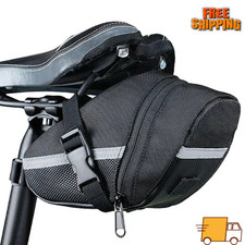 Waterproof Bicycle Saddle Bag Nylon Bike Rear Seat Storage Tool Pouch