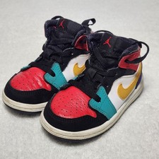 Nike Mid Multi Color Air Jordan Kids Toddler Baby Shoes Size 6c