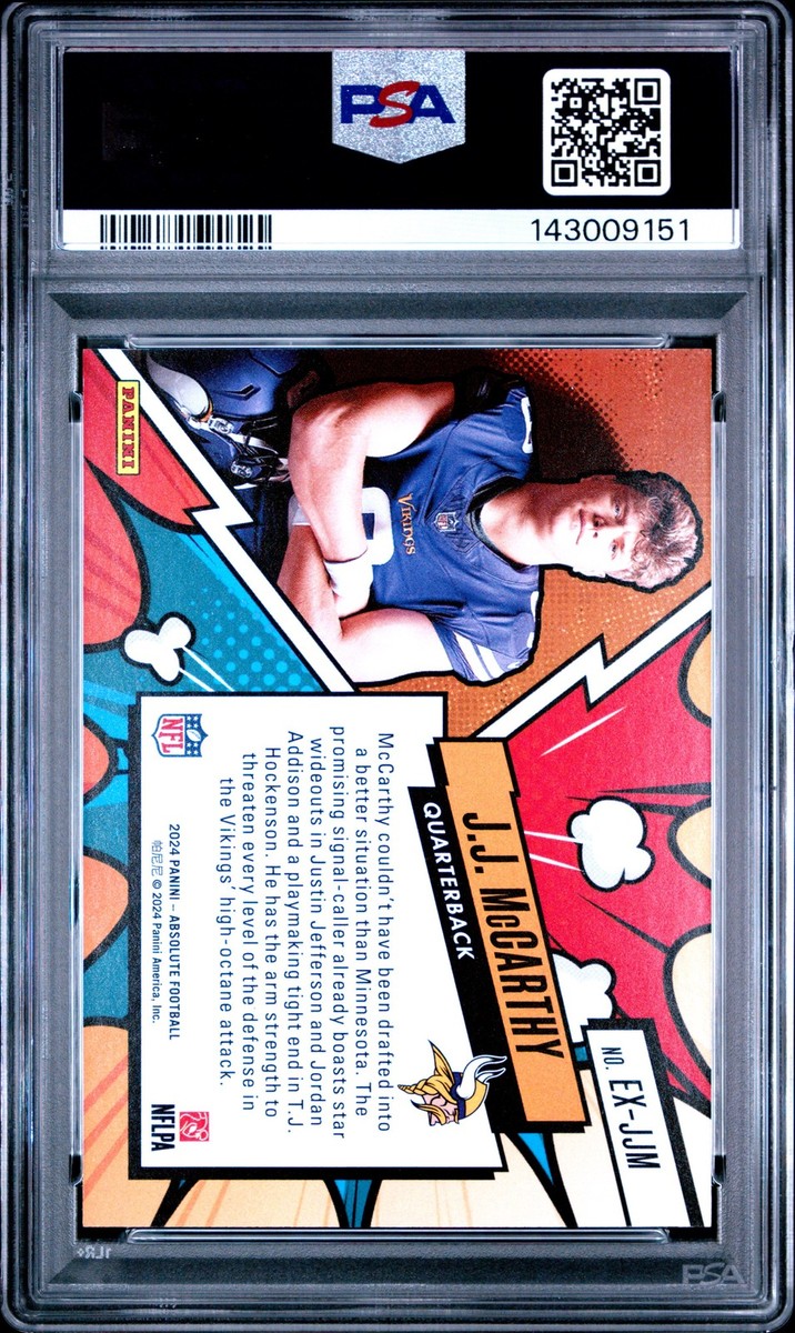 2024 Panini Absolute - Explosive J.J. McCarthy #EX-JJM (RC) for