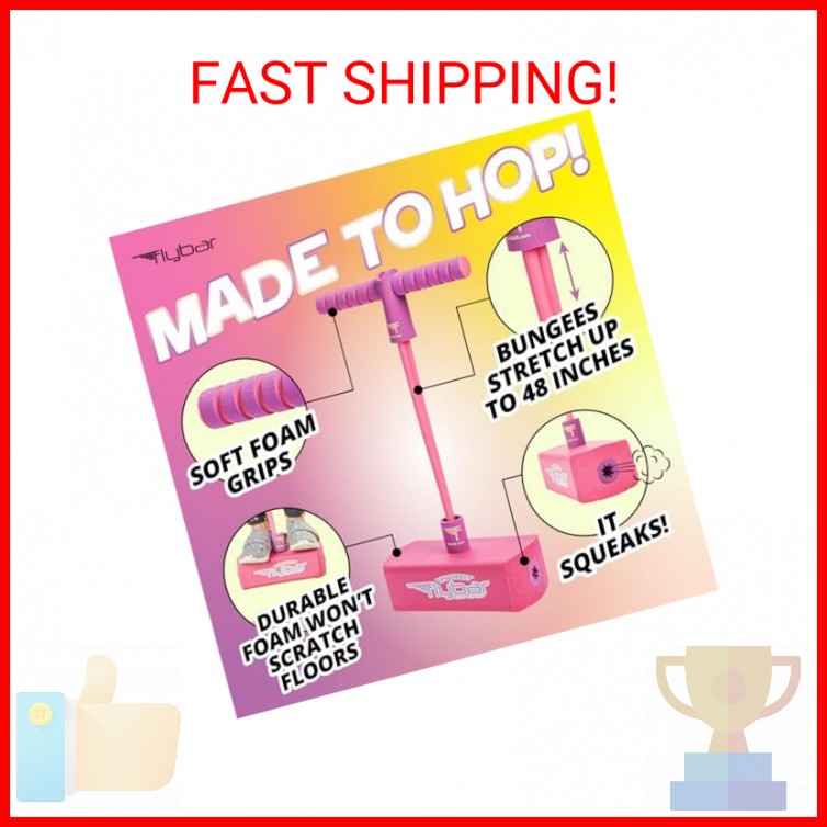 Flybar My First Foam Pogo Jumper for Kids Fun and Safe Pogo Stick for Toddlers, 