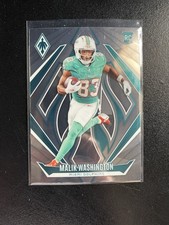 2024 Panini Phoenix Rookies Malik Washington Base #222 Miami Dolphins NFL