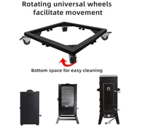 Heavy Duty Smoker Stand – Universal Mobile Base for Electric Smokers w/ Wheels