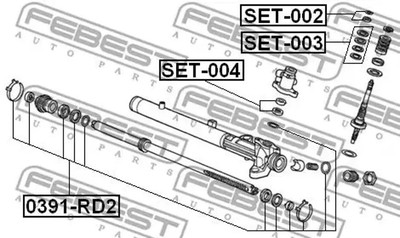 Lenkgetriebe-Reparaturset SET-003 FEBEST für HONDA ACCORD V ACCORD V Aerodeck