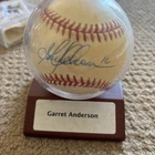 Garett Anderson Signed Baseball Official Major League Baseball