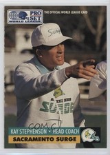 1991 Pro Set WLAF Inserts Kay Stephenson #27 0y3