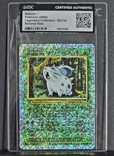 2002 😺 Nidoran F 82/110 Legendary Coll. Pokemon Reverse Holo CGC Authentic