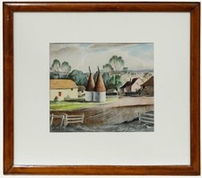 Frederick Roberts Johnson (1900-1986) - 20th Century Mixed Media, Oast Houses