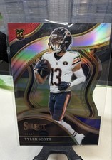 2023 Panini Select - Club Level Tyler Scott #210 Red & Blue Prizm Die-Cut (RC)