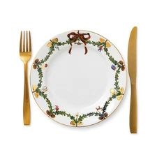 *NIB* Royal Copenhagen Star Fluted Christmas Lunch/Dinner Plate 22cm