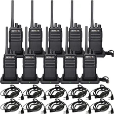 RT17 Walkie Talkies Rechargeable, Long Range Two Way Radio with Headset, Portabl