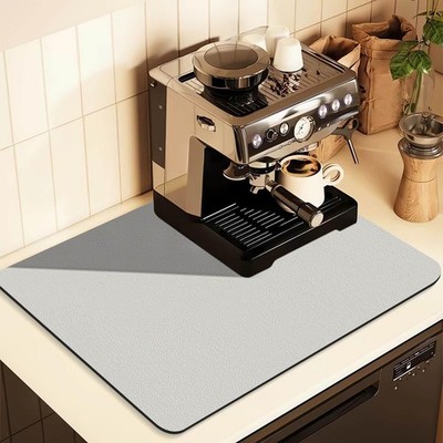 Coffee Mat for Countertops ,Coffee Bar Accessories Fit Under Coffee Maker Esp...