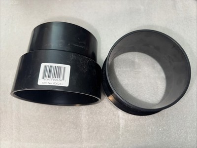 3P16 Pvc Adapter, 4-Inch, For Dwv/sch40 Hub X S&d Hub Solvent-weld. Black 2PK