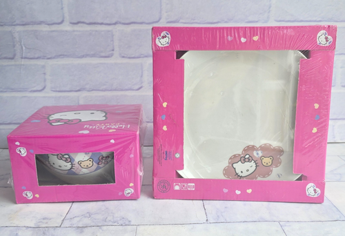 Sanrio Hello Kitty Party Collection Nudelschale + Teller Konvolut Porzellan Neu
