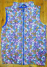 CAT JACK Girl's Floral Puffer Vest Size 5T Mid-Season Appears Unworn