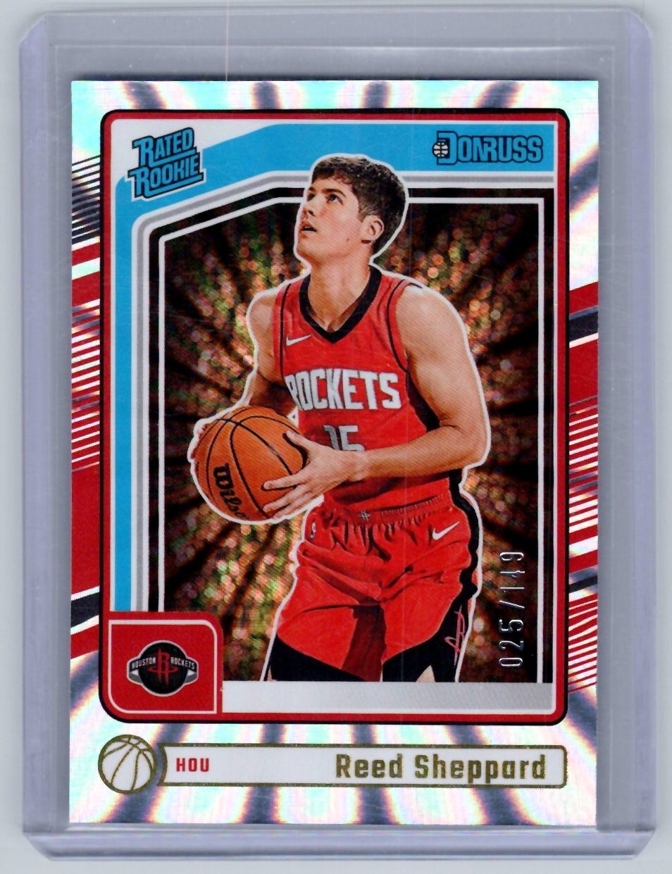 2024-25 Donruss - Reed Sheppard Rated Rookie #202 Holo Laser /149 (RC)