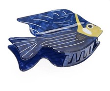 NWT No Boundaries Blue Fish Hair Claw Clip Acrylic Coastal Beach Novelty