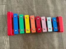 8 Note C Scale Wooden Glockenspiel Small Kids Instrument Music Education Therapy