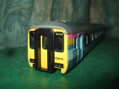 HORNBY BR CLASS 156 SUPER SPRINTER ONE BLAU/GRAU DMU KAROSSERIE - 57416 | Zustand: Used