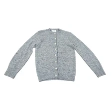 Vintage Carol Brent Gray Cardigan Sweater Montgomery Ward Cottagecore S