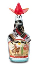 Panchitos Tequila Blanco 0,7 Liter mit Hut & Umhang - Sombrero & Serape - Mexiko