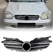 For Mercedes Benz Slk-class R170 97-04 Slk200 Slk 230 Slk320 Chrome Front Grille