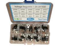 Assorted 50 Voltage Regulators: LM7805, LM7806, LM7810, LM317 More