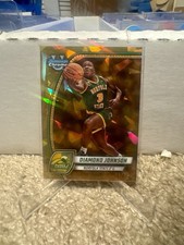 2024-25 Bowman Chrome University Sapphire Diamond Johnson Gold #/50 SP #86