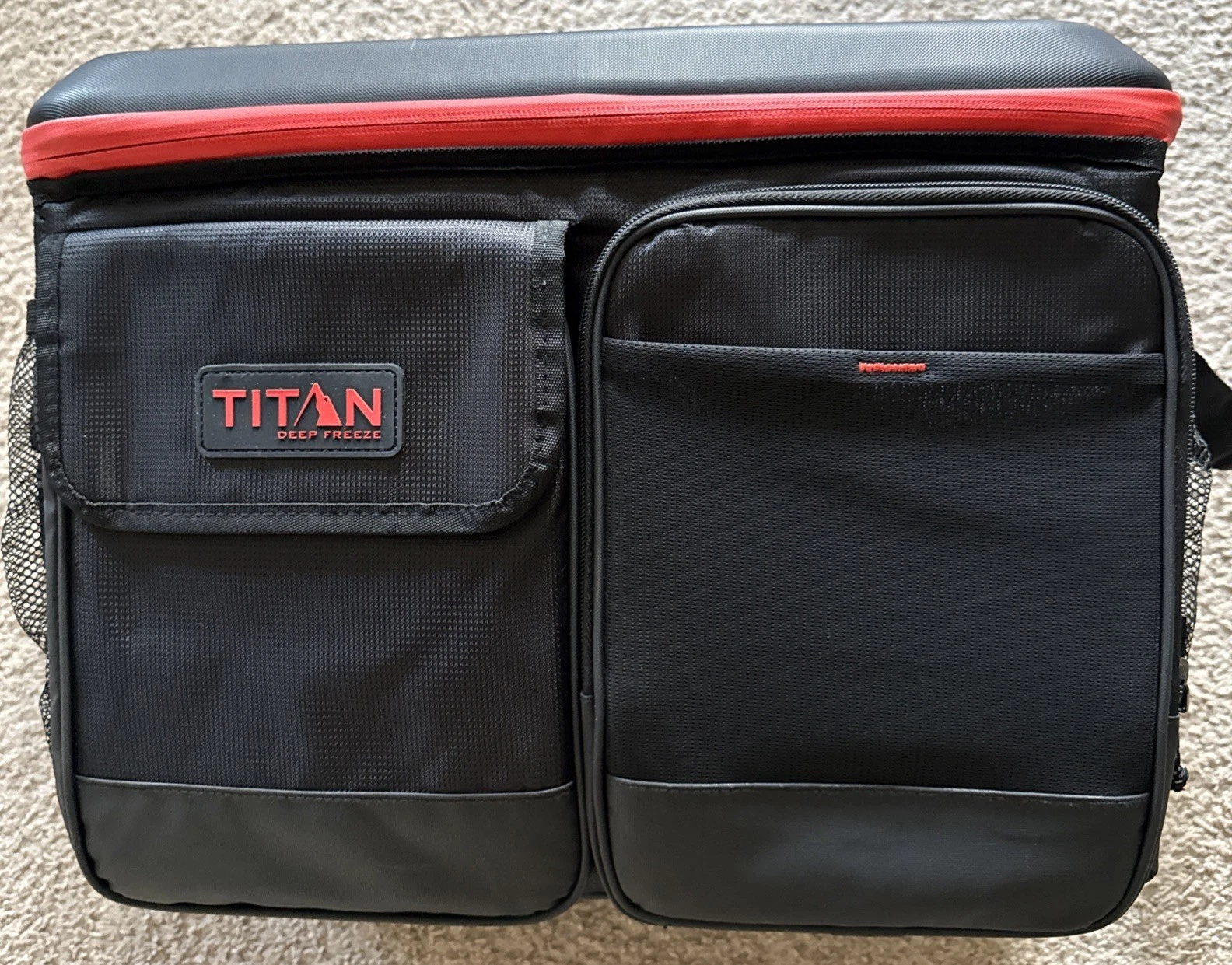 Titan 50-Can Collapsible Cooler Black & Red TableTop™ with 2 Drink Holders & Lid
Opens in a new wind