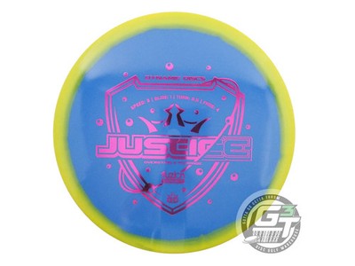 NEW Dynamic Discs Fuzion Orbit Justice 176g Yellow-Blue Midrange Golf Disc