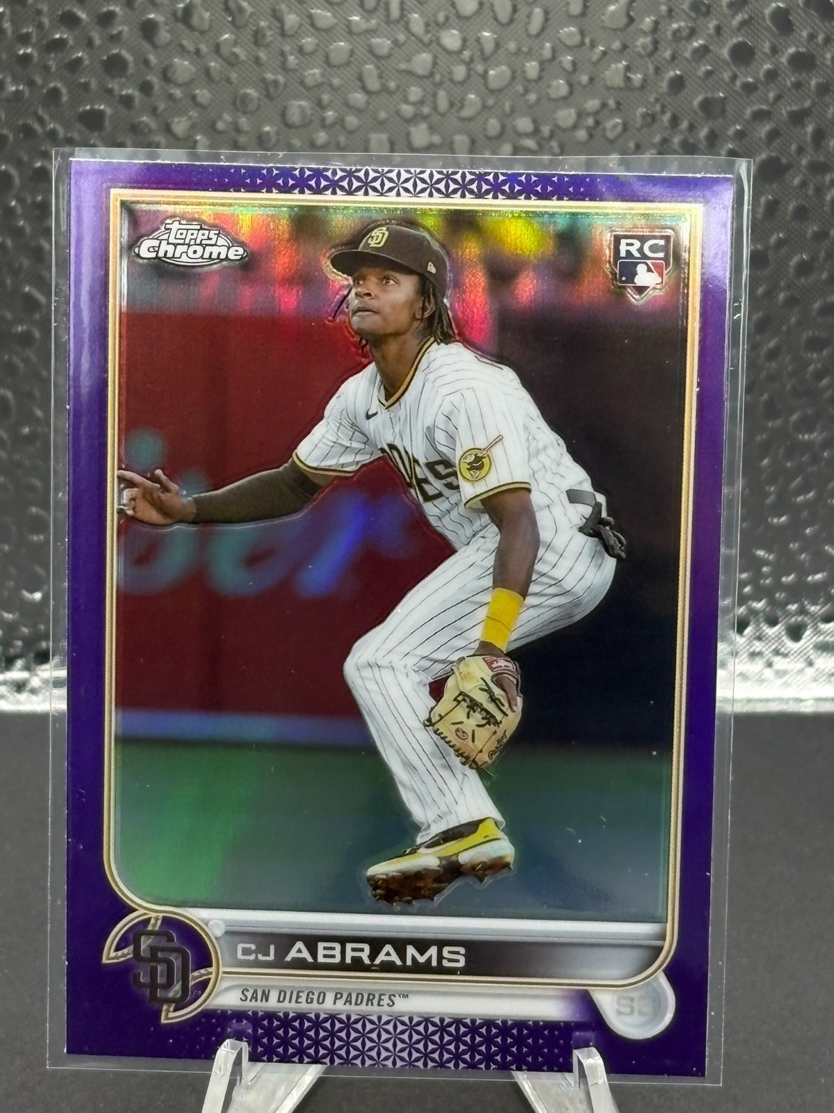 2022 Topps Chrome Update CJ Abrams Rookie Purple Refractor USC3