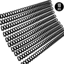 KW-trio 10pcs Plastic 30-Hole Loose Leaf Binders Binding Spines Combs WZJT