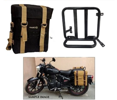 Convient pour Royal Enfield Classic Reborn 350 "Sac de sacoche militaire et... - Photo 1/4