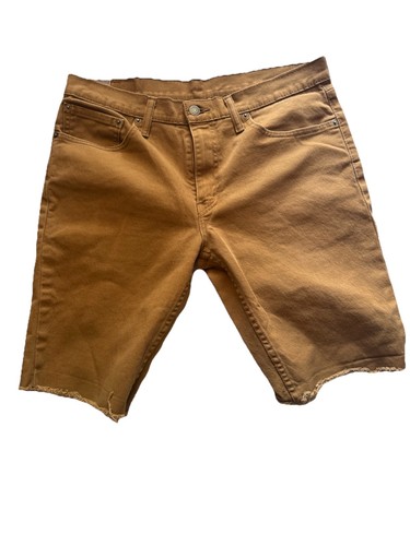 Levis Denim Shorts Adult W32 Brown Jorts Y2K Relaxed Dad Red Tab Wash Mens 511 - Picture 2 of 17