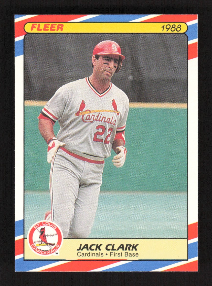 1988 Fleer SuperStars Jack Clark #7 St. Louis Cardinals