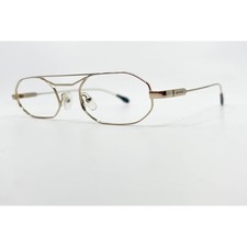 Gianfranco Ferre GFF 1249 001 Gold Hexagon Aviator Eyeglasses Frames 48-22-145