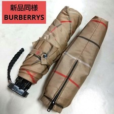 Burberrys Check Folding Umbrella Unisex Women Accessory Original Collection