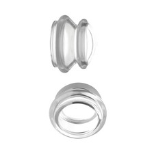 Master Series Clear Plungers Clear Silicone Nipple Suckers - Large