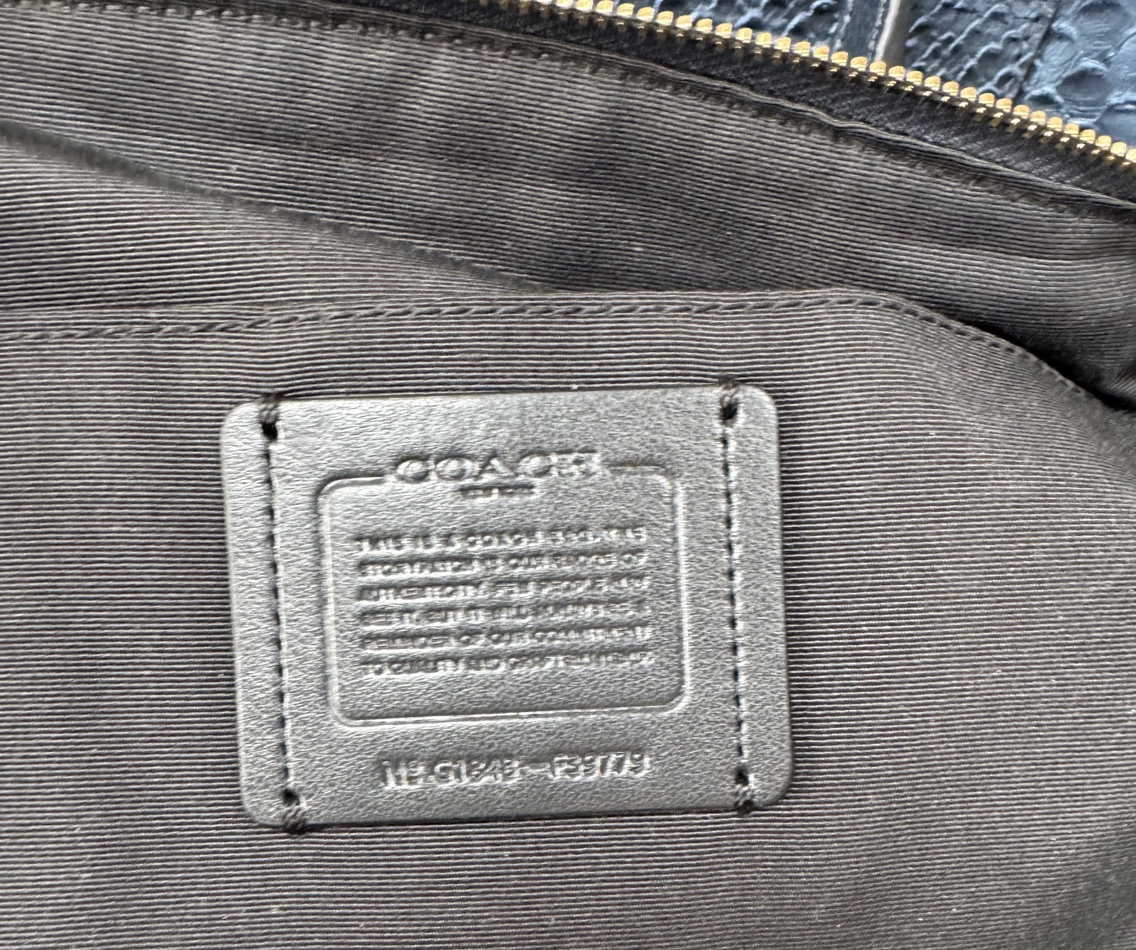 COACH Kelsey Python Embossed Leather Satchel Cros… - image 12