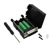 DB15 Male D-SUB 15 Pin Jack Port to Terminal Breakout Board Connector, 2 Row Plu