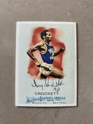 2010 Topps Allen Ginter Ivory Crockett Signed Auto #59 IP World Record Sprinter