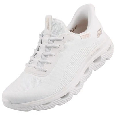 Skechers Slip-Ins Bobs Sport Arc Waves Baskets Femmes Blancs - Photo 1/4