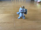 Vintage Pokemon Tomy Machop Figure Gray Plastic Mini Toy Anime Manga Collectible